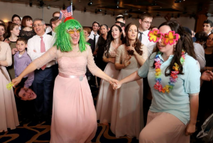 Jewish weddings: Shtick Picture from Emily's Wedding